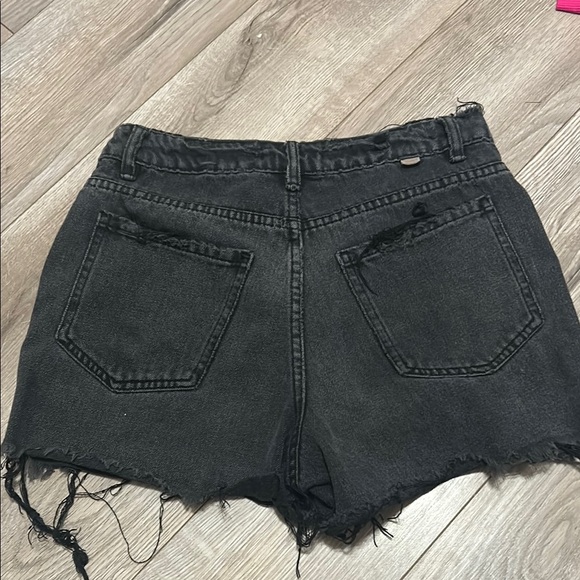 O'Neill Black Distressed Jean Shorts - Picture 2 of 2